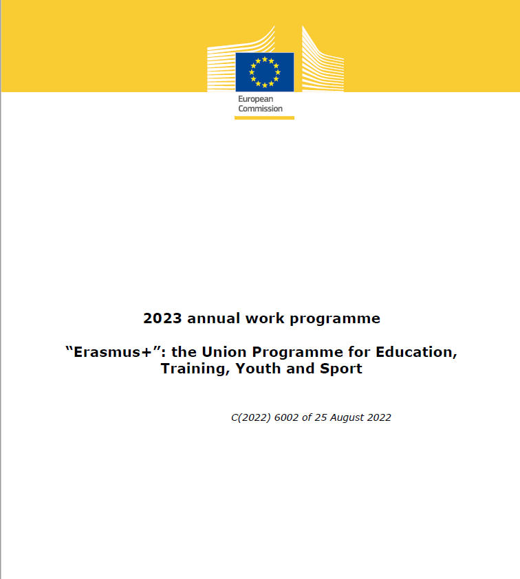 2021 Erasmus+ annual work programme
